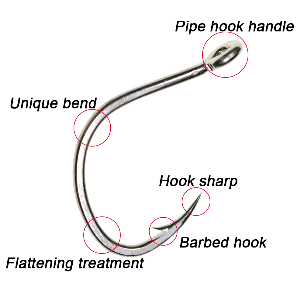 Icerio 10ชิ้นตะขอเคลือบดีบุกป้ - Fishing Hook Circle บทวิจารณ์และราคา