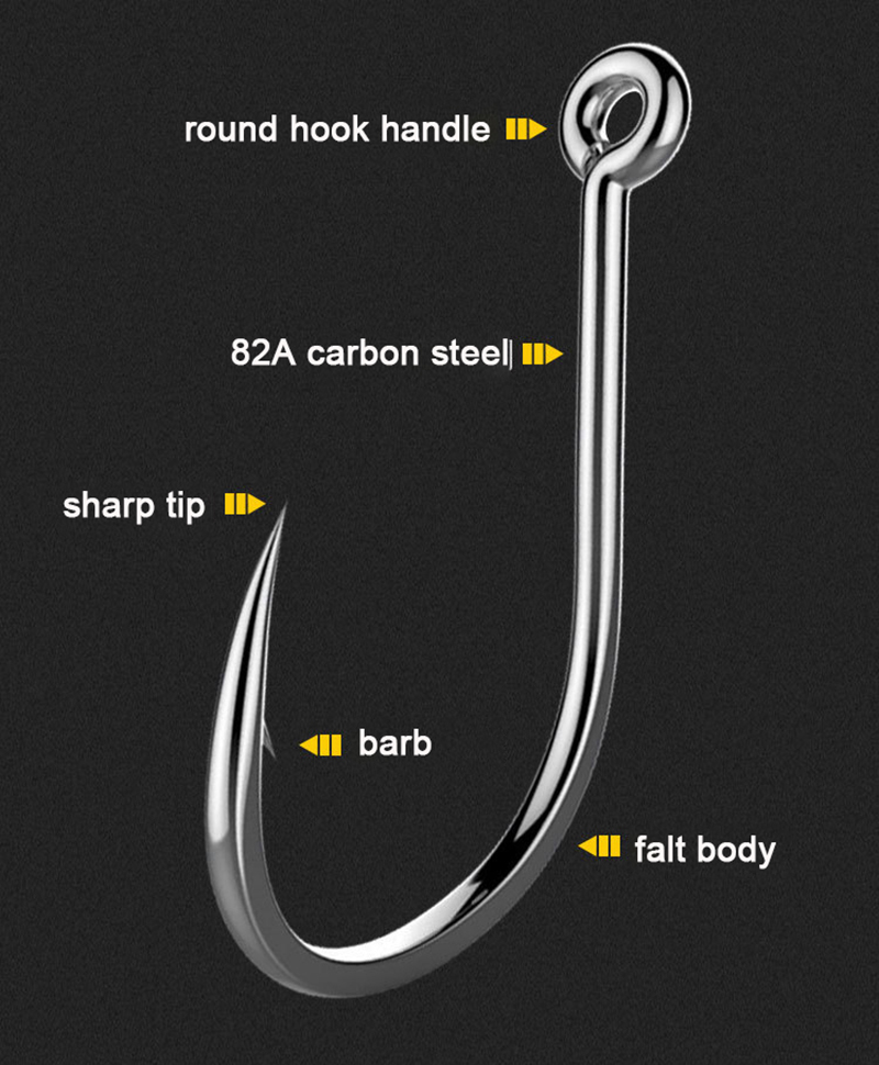 เบ็ดตกปลา 50 ชิ้น แบบมีเงี่ยง  - Fishing Hook Circle บทวิจารณ์และราคา